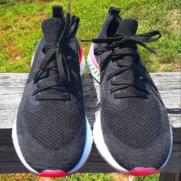 Men's Nike Epic React Size 11.5 Black-sapphire-lime Blast - Picture 4 of 7